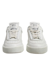 Dolce & Gabbana White Miami Leather Low Top Men Sneakers Shoes